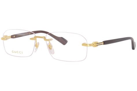 rimless glasses gucci|Gucci designer glasses frames.